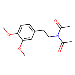 3,4-Dimethoxyphenylethylamine, N,N-di(acetyl)-