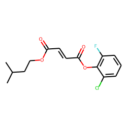 Fumaric acid, 3-methylbutyl 2-chloro-6-fluorophenyl ester