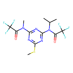 N-Isopropyl-N'-methyl-N,N'-bis(trifluoroacetyl)-6-methylsulfanyl-1,3,5-triazine-2,4-diamine