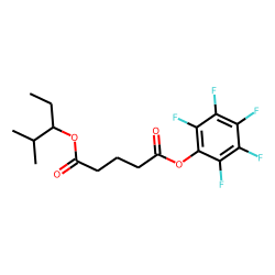 Glutaric acid, 2-methylpent-3-yl pentafluorophenyl ester
