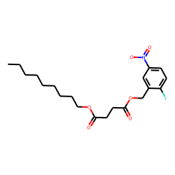 Succinic acid, 2-fluoro-5-nitrobenzyl nonyl ester