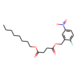 Succinic acid, 2-fluoro-5-nitrobenzyl octyl ester