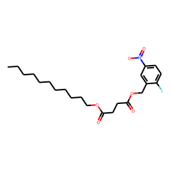 Succinic acid, 2-fluoro-5-nitrobenzyl undecyl ester