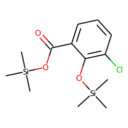 Benzoic acid, 3-chloro-2-hydroxy, TMS
