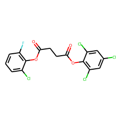 Succinic acid, 2-chloro-6-fluorophenyl 2,4,6-trichlorophenyl ester