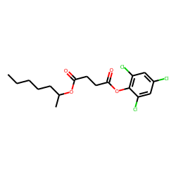 Succinic acid, hept-2-yl 2,4,6-trichlorophenyl ester