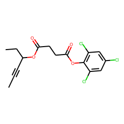 Succinic acid, hex-4-yn-3-yl 2,4,6-trichlorophenyl ester