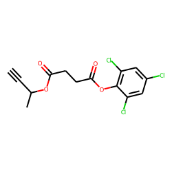 Succinic acid, but-3-yn-2-yl 2,4,6-trichlorophenyl ester