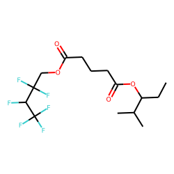 Glutaric acid, 2-methylpent-3-yl 2,2,3,4,4,4-hexafluorobutyl ester