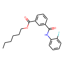 Isophthalic acid, monoamide, N-(2-fluorophenyl)-, hexyl ester