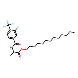 D-Alanine, N-(3-fluoro-4-trifluoromethylbenzoyl)-, tridecyl ester