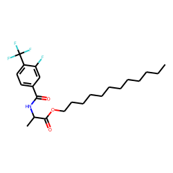 D-Alanine, N-(3-fluoro-4-trifluoromethylbenzoyl)-, dodecyl ester