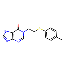 Purine-6(1h)-one, 1-[2-(p-tolythio)ethyl]-