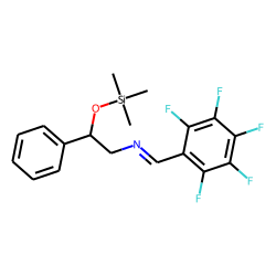 Benzeneethanamine, N-[(pentafluorophenyl)methylene]-«beta»-[(trimethylsilyl)oxy]-