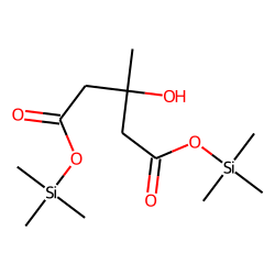 3-Hydroxy-3-methylglutaric acid, TMS # 1