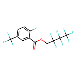 6-Fluoro-3-trifluoromethylbenzoic acid, 2,2,3,3,4,4,4-heptafluorobutyl ester