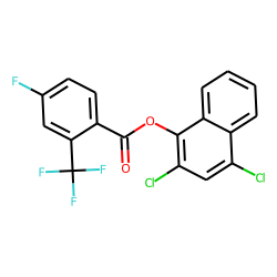 4-Fluoro-2-trifluoromethylbenzoic acid, 2,4-dichloronaphthyl-1 ester