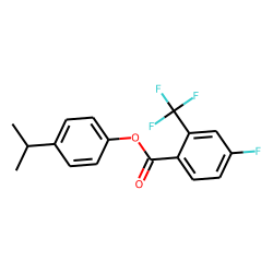 4-Fluoro-2-trifluoromethylbenzoic acid, 4-isopropylphenyl ester