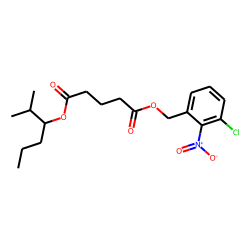 Glutaric acid, 2-methylhex-3-yl 2-nitro-3-chlorobenzyl ester