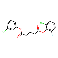 Glutaric acid, 3-chlorophenyl 2-chloro-6-fluorophenyl ester