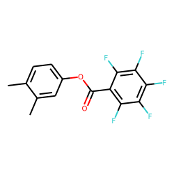 3,4-Dimethylphenol, pentafluorobenzoyl ester