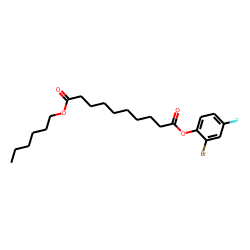 Sebacic acid, 2-bromo-4-fluorophenyl hexyl ester