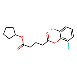 Glutaric acid, cyclopentyl 2-chloro-6-fluorophenyl ester