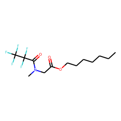 Sarcosine, n-pentafluoropropionyl-, heptyl ester