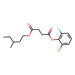 Succinic acid, 2-chloro-6-fluorophenyl 3-methylpentyl ester