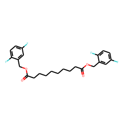Sebacic acid, di(2,5-difluorobenzyl) ester