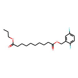 Sebacic acid, 2,5-difluorobenzyl propyl ester