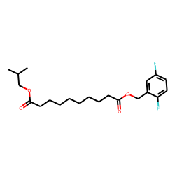 Sebacic acid, 2,5-difluorobenzyl isobutyl ester