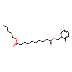 Sebacic acid, 2,5-difluorobenzyl pentyl ester