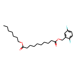 Sebacic acid, 2,5-difluorobenzyl heptyl ester