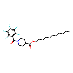 Isonipecotic acid, N-pentafluorobenzoyl-, undecyl ester