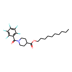 Isonipecotic acid, N-pentafluorobenzoyl-, decyl ester