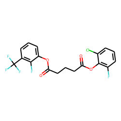 Glutaric acid, 2-chloro-6-fluorophenyl 2-fluoro-3-trifluoromethylphenyl ester