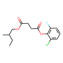 Succinic acid, 2-chloro-6-fluorophenyl 2-methylbutyl ester