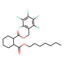 1,2-Cyclohexanedicarboxylic acid, heptyl pentafluorobenzyl ester