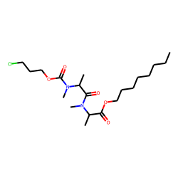 DL-Alanyl-DL-alanine, N,N'-dimethyl-N'-(3-chloropropoxycarbonyl)-, octyl ester