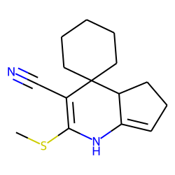 1H-Cyclopenta[b]pyridino-3-carbonitrile, 4,5,6,7-tetrahydro-2-methylthio-4-spirocyclohexane