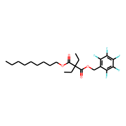 Diethylmalonic acid, nonyl pentafluorobenzyl ester