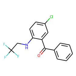 2(2,2,2-trifluoroethyl)-amino--5-chloro-benzophenone (TCB)