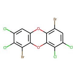Dibenzodioxin, 1,6-dibromo-, 2,3,8,9-tetrachloro-