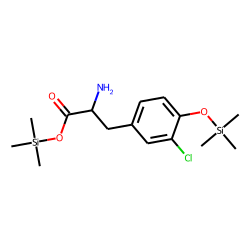 Trimethylsilyl 2-amino-3-(3-chloro-4-[(trimethylsilyl)oxy]phenyl)propanoate