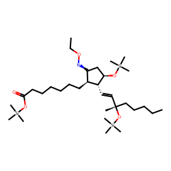 11.alpha.,15.alpha.-dihydroxy-9-ketoprost-13-enoic acid, EO-TMS # 2