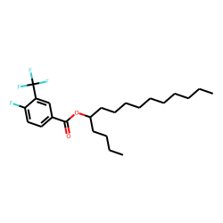 4-Fluoro-3-trifluoromethylbenzoic acid, 5-pentadecyl ester