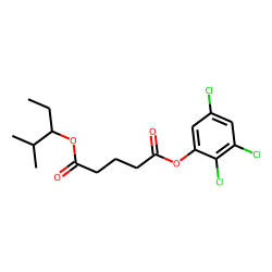 Glutaric acid, 2-methylpent-3-yl 2,3,5-trichlorophenyl ester