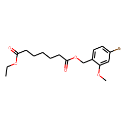 Pimelic acid, 4-bromo-2-methoxybenzyl ethyl ester