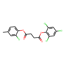 Succinic acid, 2,4,6-trichlorophenyl 2-chloro-4-methylphenyl ester